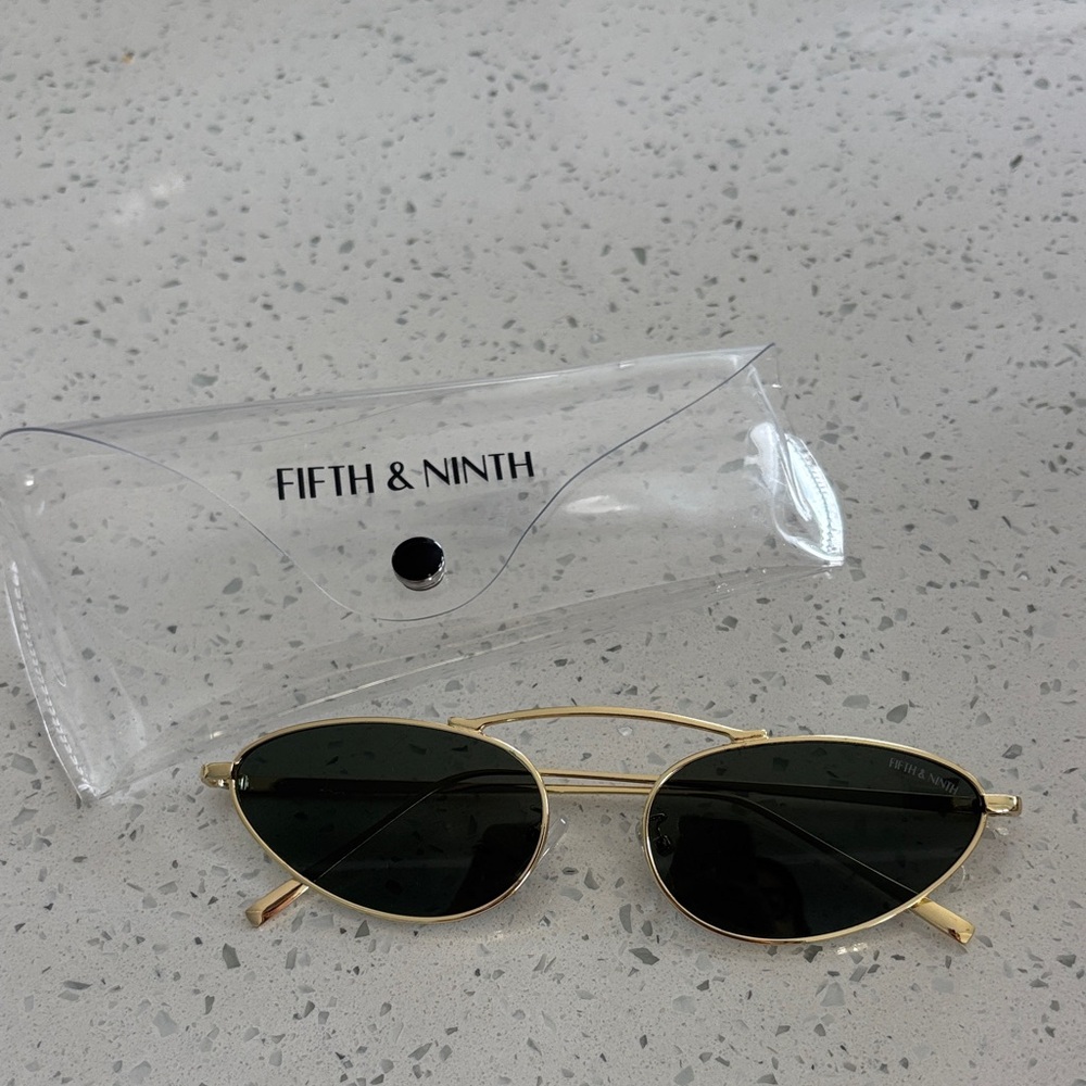 Fifth & Ninth Gold Cat-Eye Sunglasses